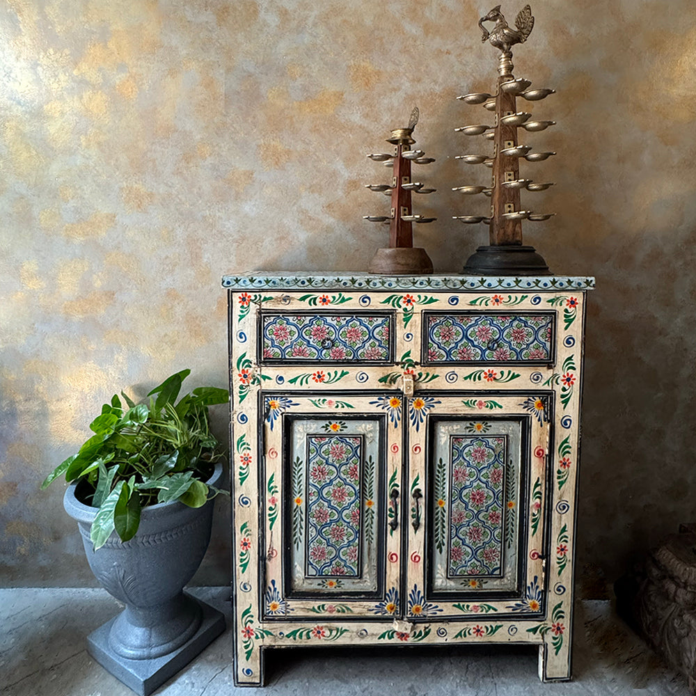View of Hand Painted Wooden Cabinet– Sunshine Boulevard
