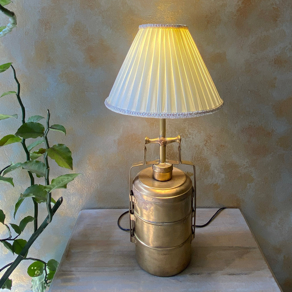 Antique Brass Tiffin Box Table Lamp– Sunshine Boulevard