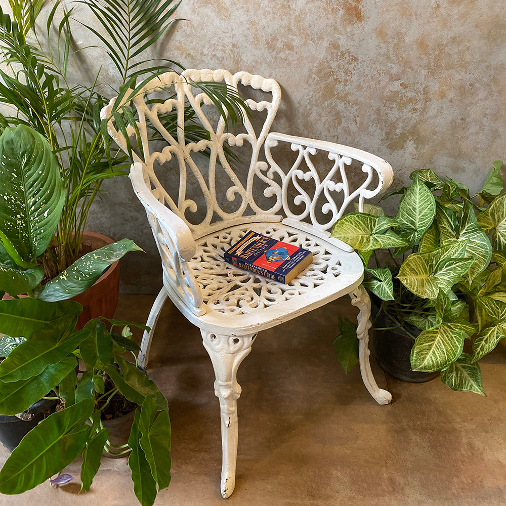 metal iron chairs