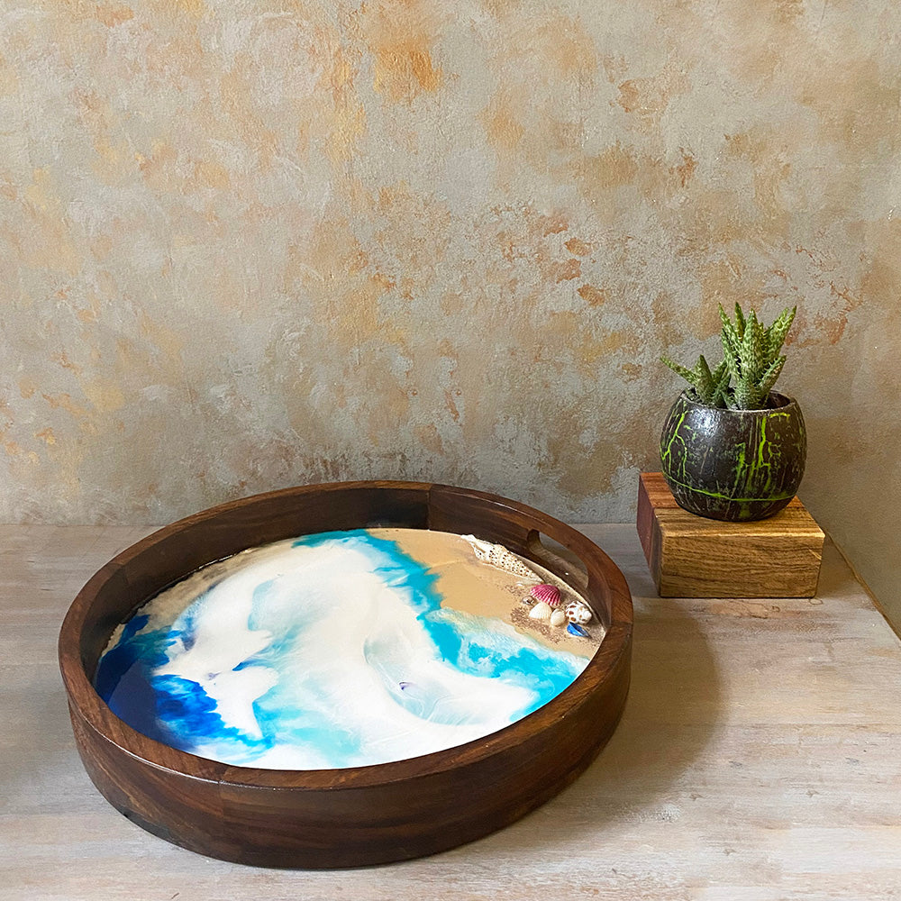 Resin art serving trays and coasters — Fiona Scott Resin Artist