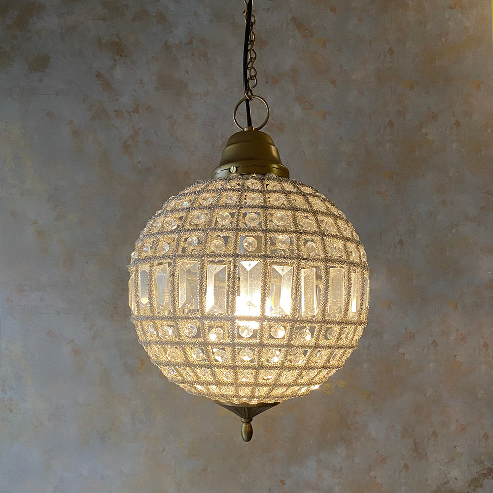 Crystal ball ceiling light discount
