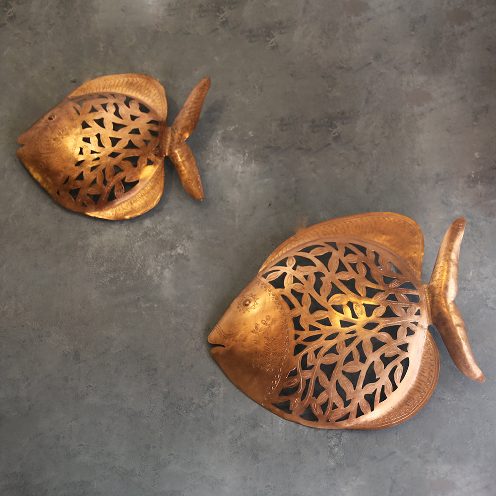 Copper Fish Wall Decor Sunshine Boulevard