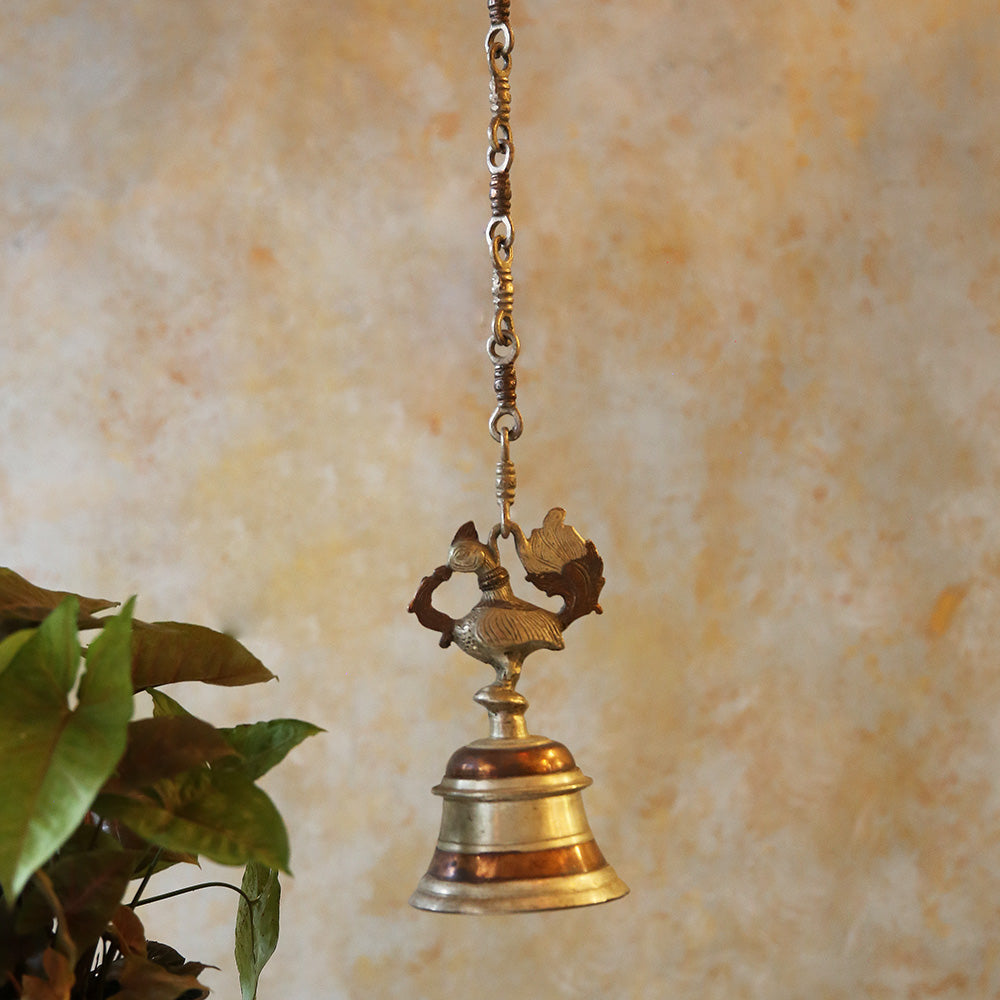 Antique Hanging Brass Bell– Sunshine Boulevard
